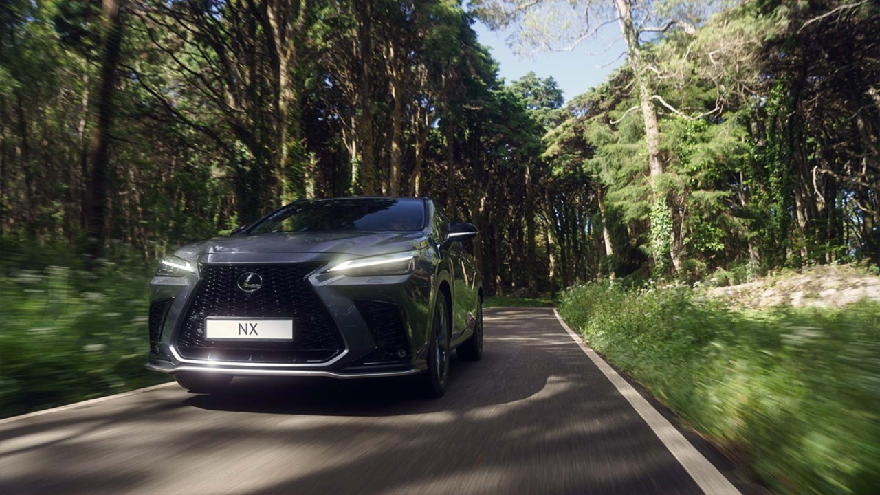 Side view of a Lexus NX