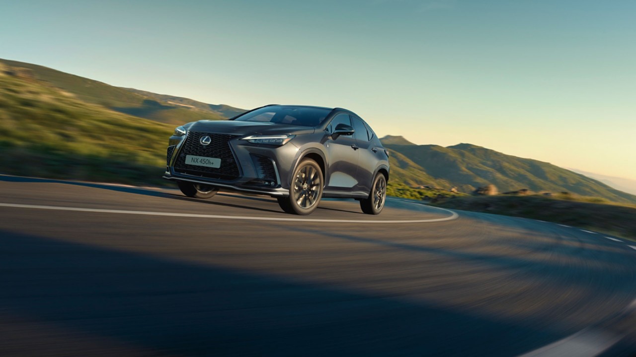 A person sat in the driving seat of a Lexus NX